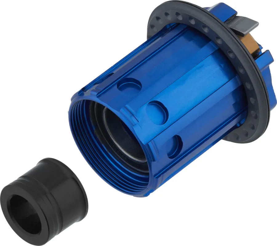 Aktuell tune Umrüstkit mit Freilaufkörper Standard für X-12 Steckachse - blau | Shimano Road | Shimano Road