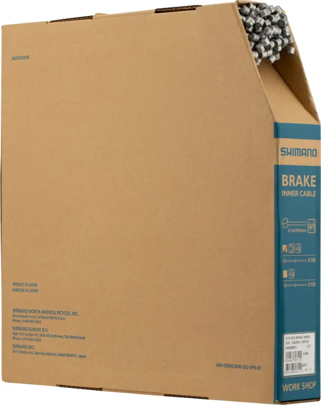 Kostenloser Rückversand Shimano Bremszug Edelstahl MTB - 100 Stück - universal | 2050 mm