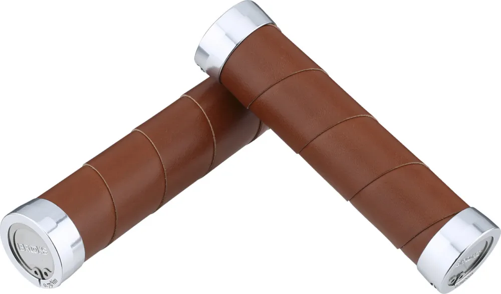 Kracherpreis Brooks Slender Leder Lenkergriffe Modell 2023 - honey | 130 mm