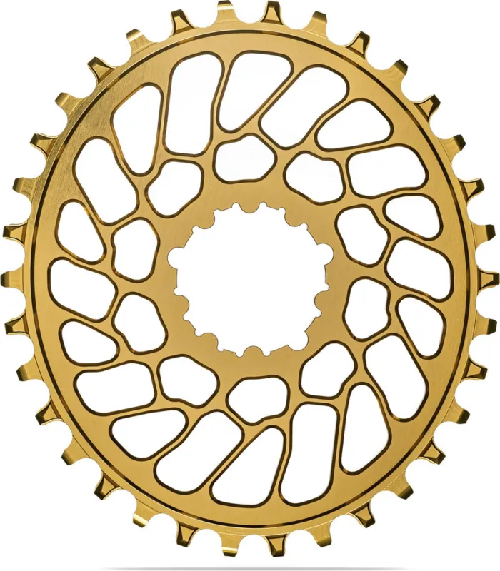 Expressversand absoluteBLACK Oval Kettenblatt für SRAM Direct Mount 0 mm Offset - gold | 30 Z | 30