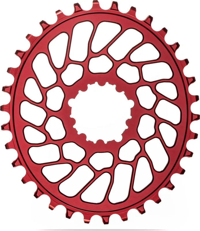 absoluteBLACK Oval Kettenblatt für SRAM Direct Mount 0 mm Offset - red | 30 Z | 30 Sale