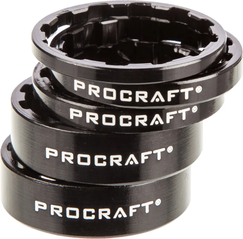 Procraft Superlight Spacer Set 1 1/8" - schwarz Billig