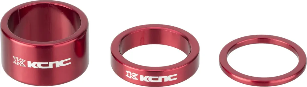 KCNC Headset Spacer Set für 1 1/8" 3-teilig - red Jetzt Bestellen