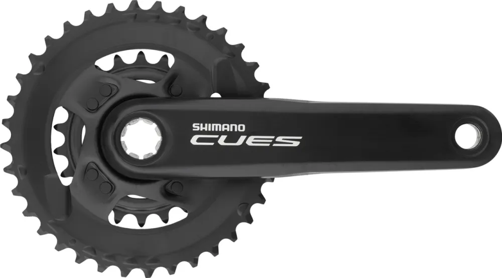Abverkauf Shimano CUES Kurbelgarnitur FC-U4010-2B - schwarz | 175,0 mm | 22-36