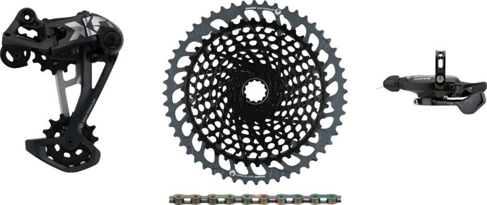 Neue Ware SRAM X01 Eagle 1x12-fach E-Bike Upgrade-Kit mit Kassette - black - XX1 rainbow | SRAM XD | 14 Zähne | SRAM XD | ohne | 10-52 | ohne | ohne