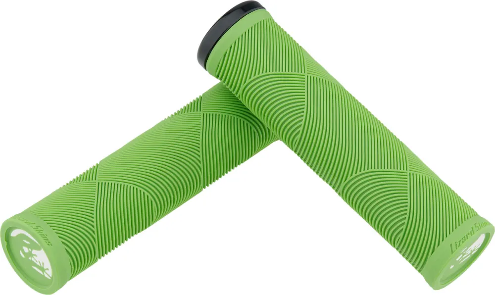 Lizard Skins Strata Lock-On Lenkergriffe - lime green | 135 mm Finale Aktion