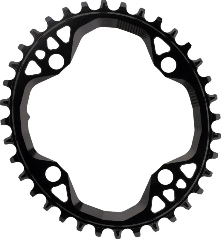 absoluteBLACK Oval 1X Kettenblatt für 104 BCD / Shimano HG+ 12-fach - black | 36 Z Markenware