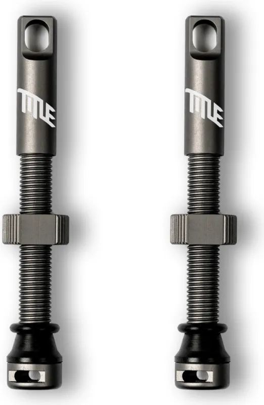 Markenprodukt Title MTB Tubeless Ventil-Set - grau | SV | 44 mm