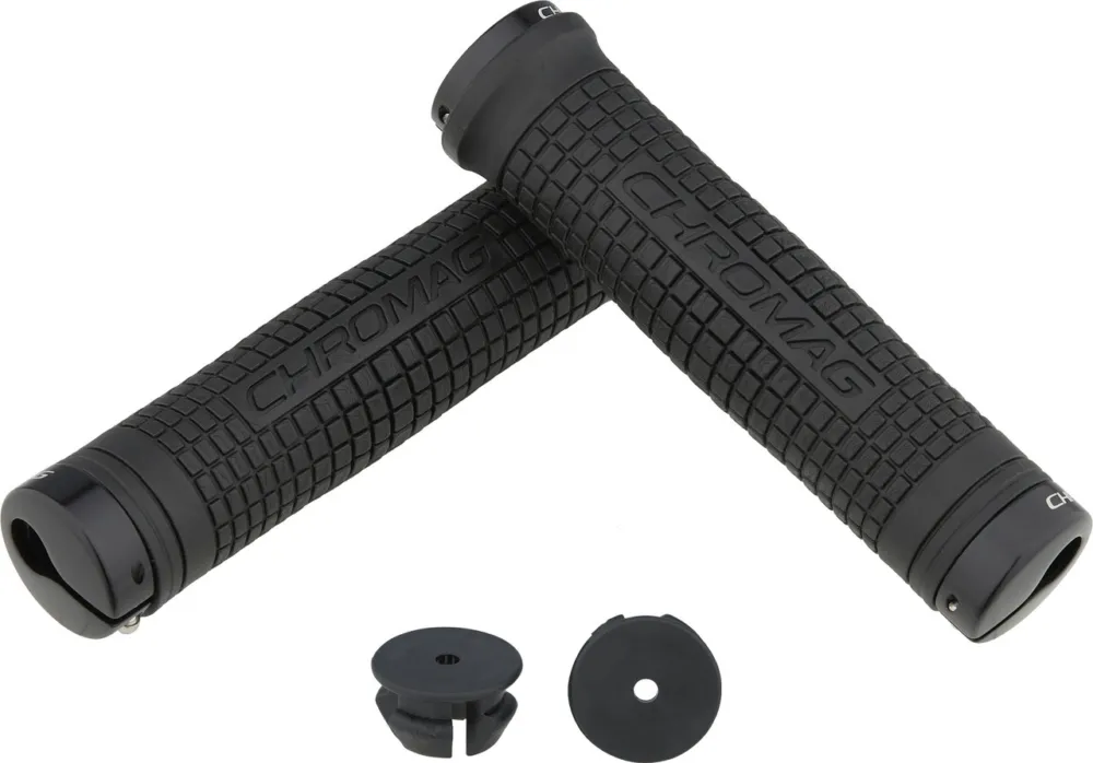 Online Kaufen Chromag Squarewave XL Lock On Lenkergriffe - black-black | 146 mm