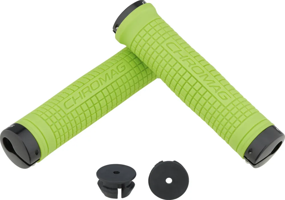 Chromag Squarewave XL Lock On Lenkergriffe - tight green | 146 mm Preis Gesenkt