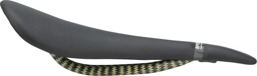 Sonderangebot tune Speedneedle 20TWENTY Carbon Sattel mit Leder - schwarz | 135 mm