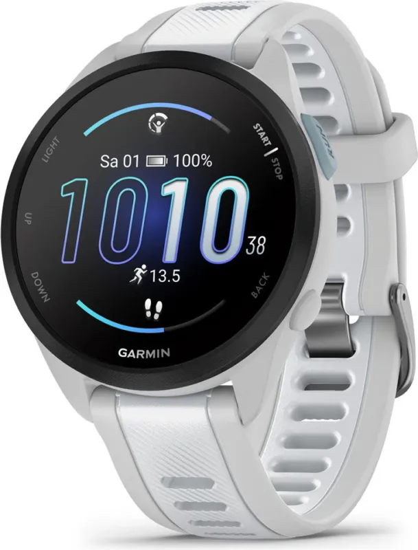 Angebot Garmin Forerunner 165 Music Multisport-Smartwatch - dunstgrau-steinweiss