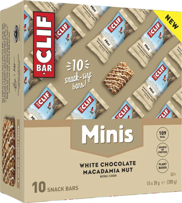 Super-Preis CLIF Bar Mini Energieriegel - 10 Stück - white chocolate macadamia