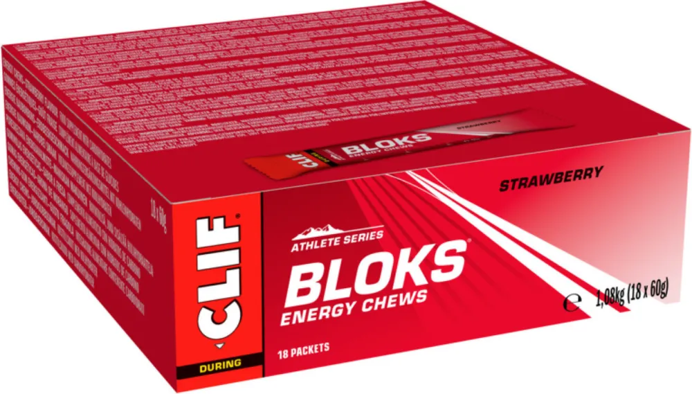 CLIF Bar Bloks Energiewürfel - 18 Stück - strawberry | strawberry Preisknaller