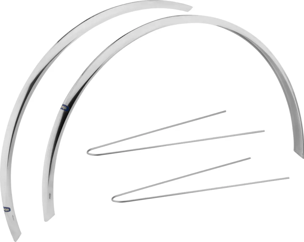 Honjo H27 Schutzblech Set VR + HR - smooth-aluminium | 35 mm / 28" Rabatt