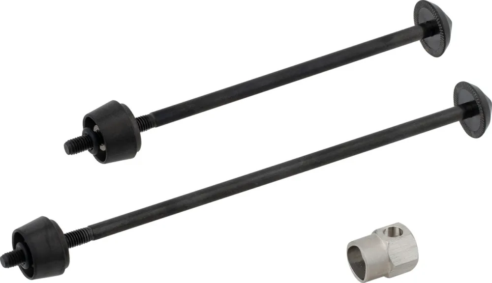 Pitlock Sicherung Set 03 Vorderrad + Hinterrad - schwarz Neu