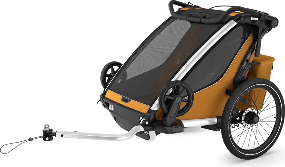 Gratis Versand Thule Chariot Sport 2 double Kinderanhänger - natural gold | 20"