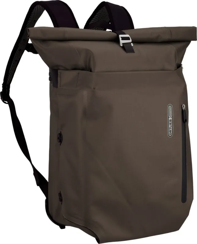 ORTLIEB Vario QL2.1 26 L Rucksack-Fahrradtasche Hybrid - dark sand | 26000 ml Rabatt