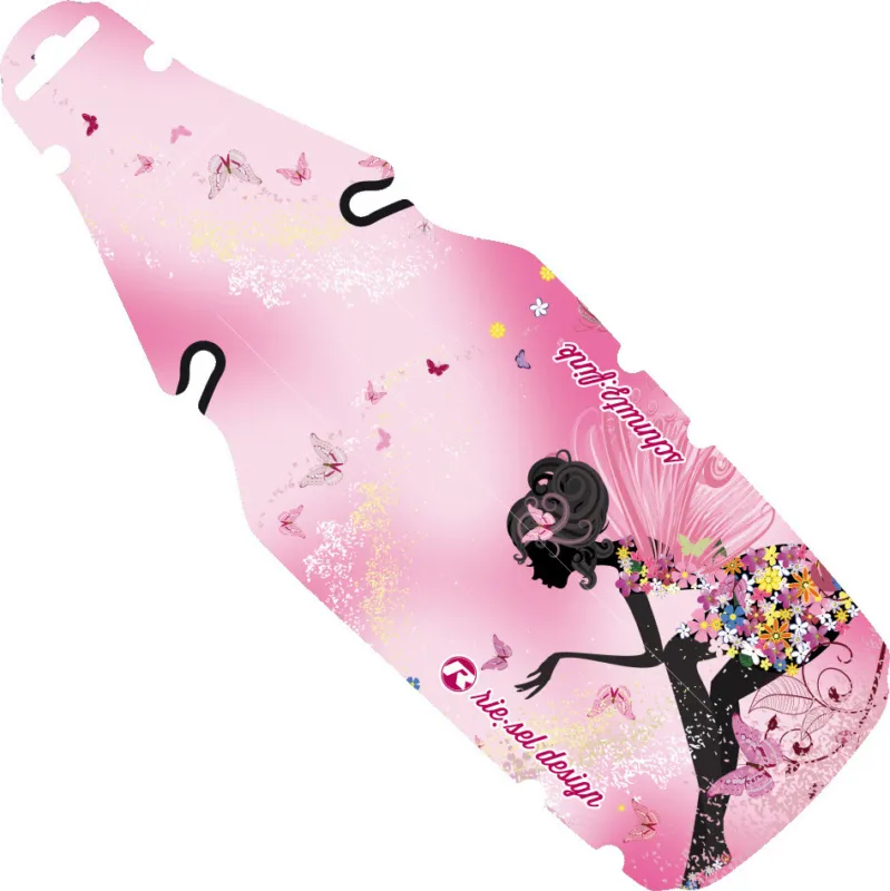 rie:sel design schmutz:fink Kids Mudguard Schutzblech - fairy girl | 12 cm Kracherpreis