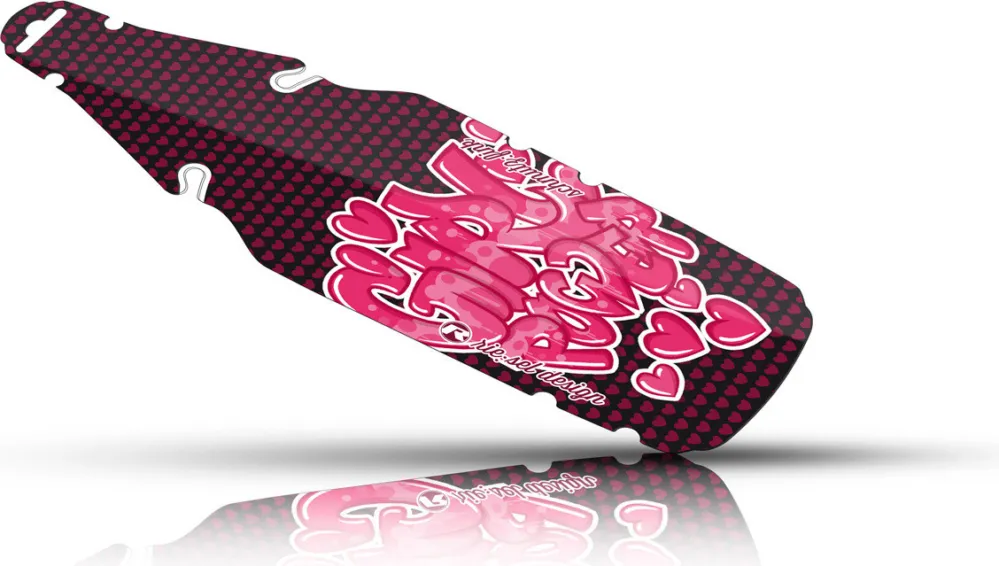 Knallerangebot rie:sel design schmutz:fink Kids Mudguard Schutzblech - power girl | 12 cm