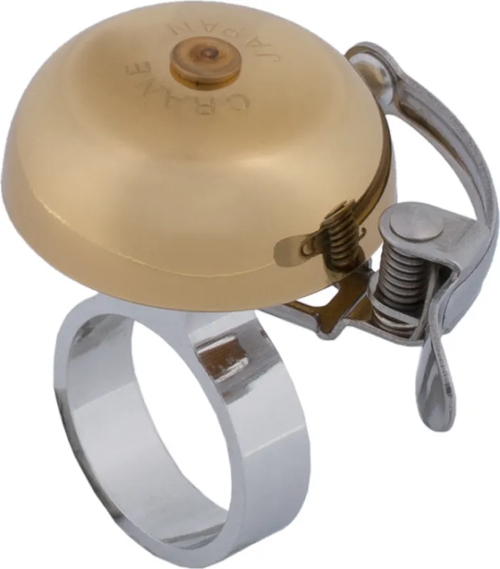 Kostenfreie Lieferung Crane Bells Mini Suzu Spacer Fahrradklingel - brass