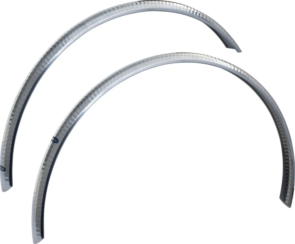 Honjo H31 Schutzblech Set VR + HR - smooth hammered-aluminium | 45 mm / 27,5" Ausverkauf