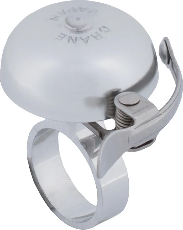 Crane Bells Mini Suzu Spacer Fahrradklingel - silver Markenprodukt