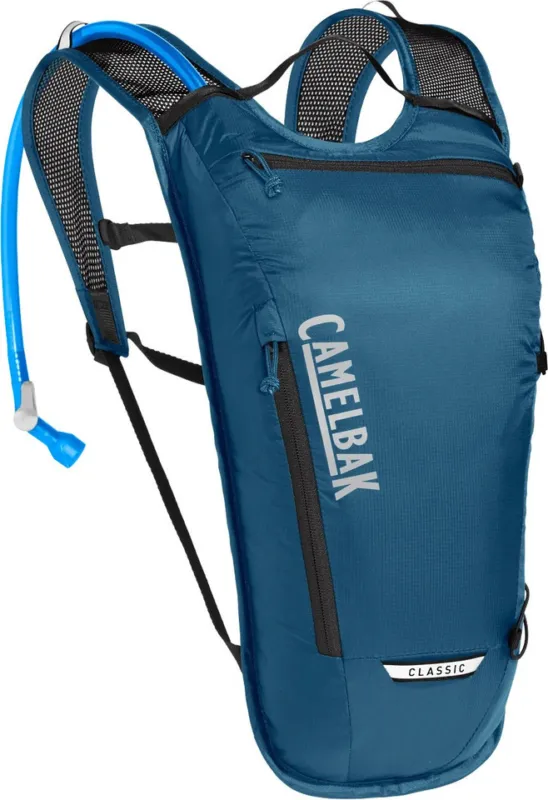 Camelbak Classic Light 4 Trinkrucksack + 2 L Crux Trinkblase - navy-black | 4 l Echt