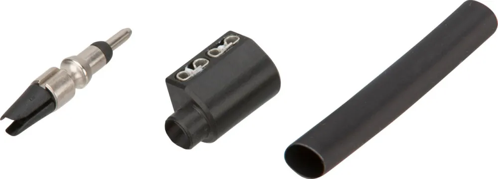 SON Koax-Adapter mit Koaxstecker - schwarz-silber Nur Für Kurze Zeit