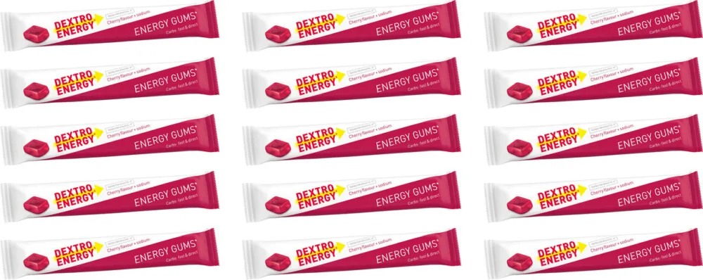 Dextro Energy Energy Gums - 15 Stück - cherry | cherry Ausverkauf