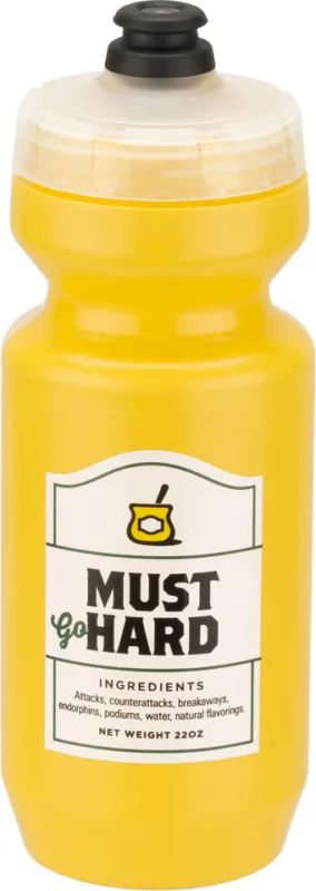 Preisknaller SPURCYCLE Must Go Hard Trinkflasche 650 ml - yellow | 650 ml