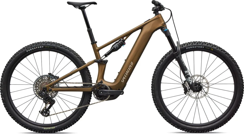 Preis Gesenkt Specialized Turbo Levo R Comp Carbon 29" E-Mountainbike - satin burnt gold metallic-sandstone metallic | 44 mm | 140 mm | 29" | 160,0 mm | XXL