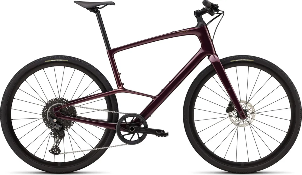 Specialized Sirrus X 5 Carbon 28" Trekkingbike - gloss bordeaux metallic-burnt gold metallic frost reflective | 28" | S | 51 mm | 170,0 mm Markenprodukt