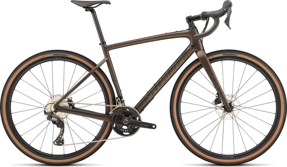 Markenprodukt Specialized Diverge Sport Carbon 28" Gravelbike - satin doppio-gunmetal | 55 mm | 28" | 165,0 mm | XS