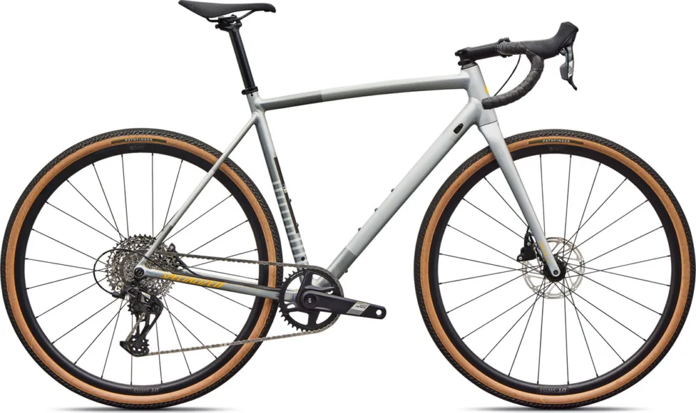Letzte Chance Specialized Crux DSW Comp 28" Gravelbike - shadow silver-california sunshine | 172,5 mm | M | 28" | 50 mm