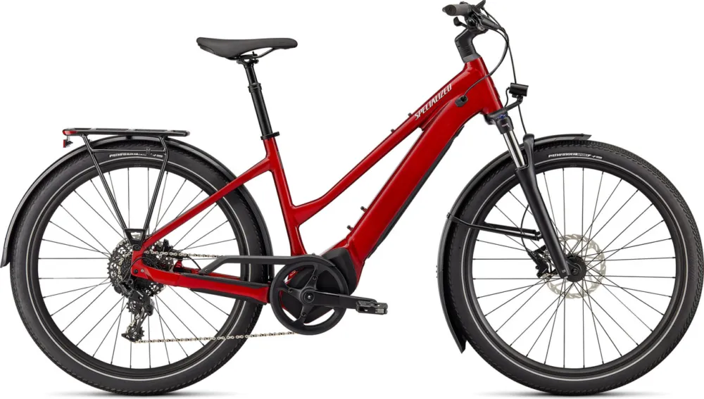 Specialized Turbo Vado 4.0 Step-Through 27,5" E-Trekking-Bike - Auslaufmodell - red tint-silver reflective | 27,5" (650B) | L Online Kaufen