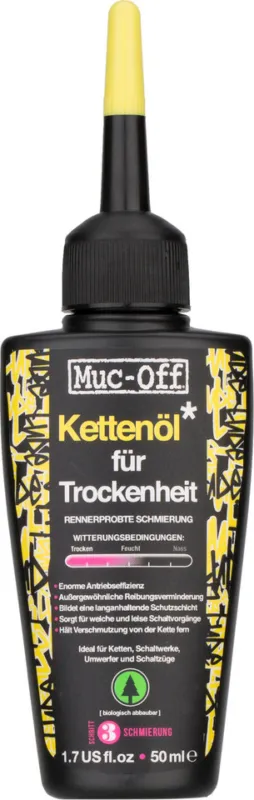 Muc-Off Dry Lube Kettenöl für Trockenheit - universal | 50 ml Geprüft