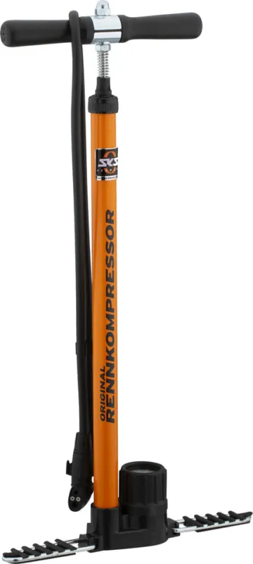Top-Angebot SKS Rennkompressor Standpumpe mit Multivalve-Schlauchanschluss - orange