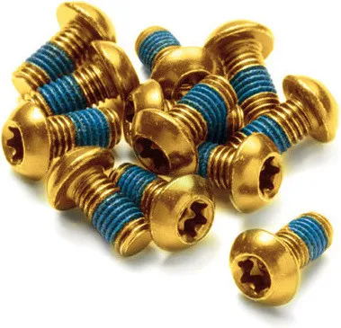 Markenprodukt REVERSE Components Befestigungsschrauben Stahl für Bremsscheiben - gold | 10 mm