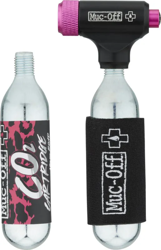 Muc-Off Road Inflator CO2 Pumpe + 2 x CO2 Kartusche - universal Knallerangebot