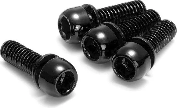 REVERSE Components Schrauben M6 x 18 für Bremsadapter - 4 Stück - black | 18 mm Knallerangebot