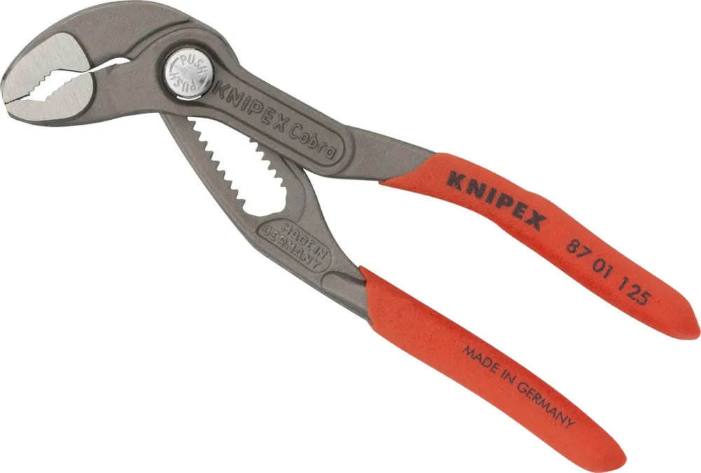 Kostenloser Rückversand Knipex Cobra® Wasserpumpenzange - rot | 125 mm