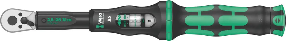 Direkt Vom Hersteller Wera Click-Torque A 6 Drehmomentschlüssel mit Umschaltratsche - schwarz-grün | 5 - 25 Nm/2 Nm