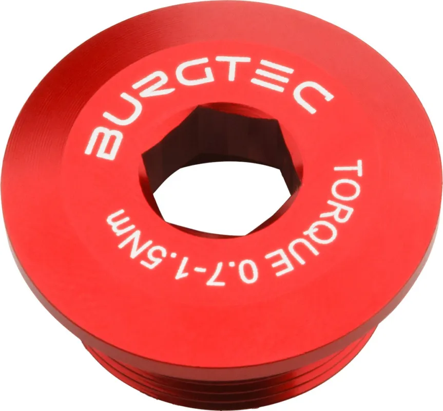 Burgtec Kurbelarmschraube für Shimano Hollowtech II/E-Bike Motor - race red Preiswert