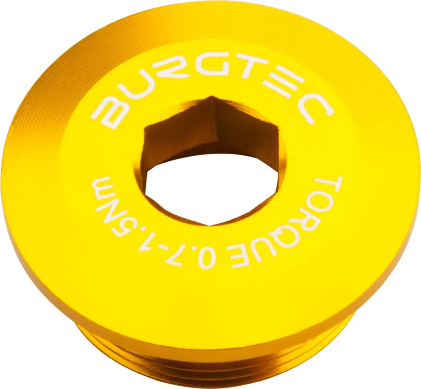 Kracherpreis Burgtec Kurbelarmschraube für Shimano Hollowtech II/E-Bike Motor - burgtec bullion gold