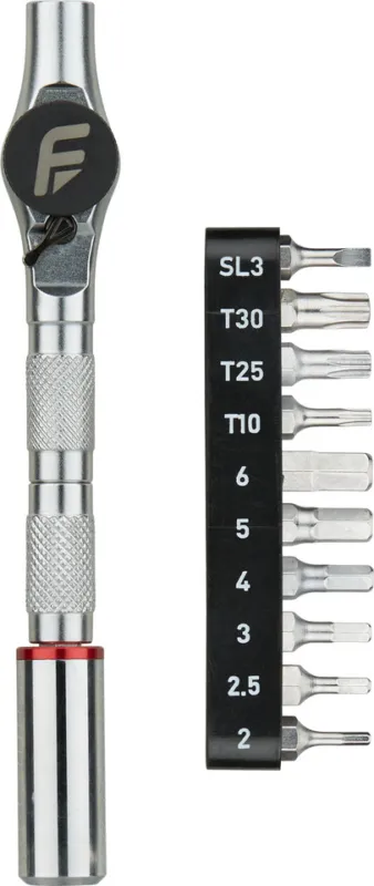Markenprodukt Feedback Sports Reflex Fixed Torque Ratschenset + Drehmomentschlüssel - silber | 5 Nm