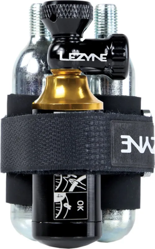 Angebot Lezyne Blaster Tubeless CO2 Pumpe - schwarz-gold