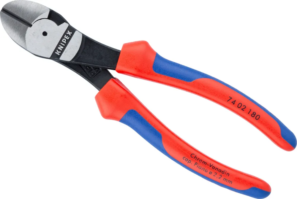 Sichere Zahlung Knipex Kraft-Seitenschneider - rot-blau | 180 mm