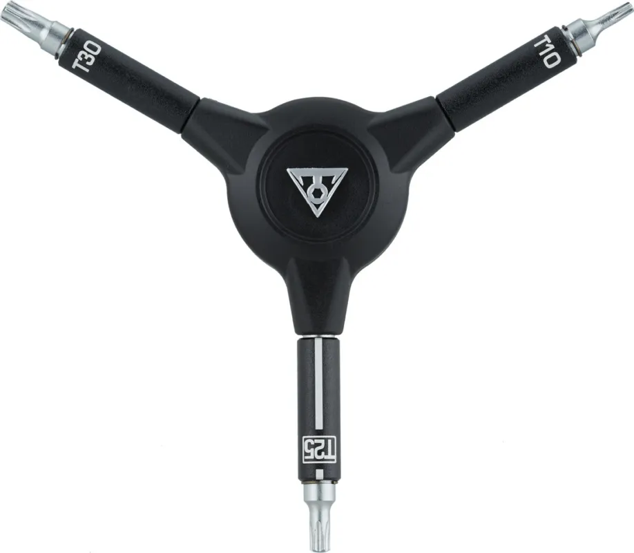 Topeak Y-Torx Speed Wrench Y-Dreiarmschlüssel T10 / T25 / T30 - schwarz Neu