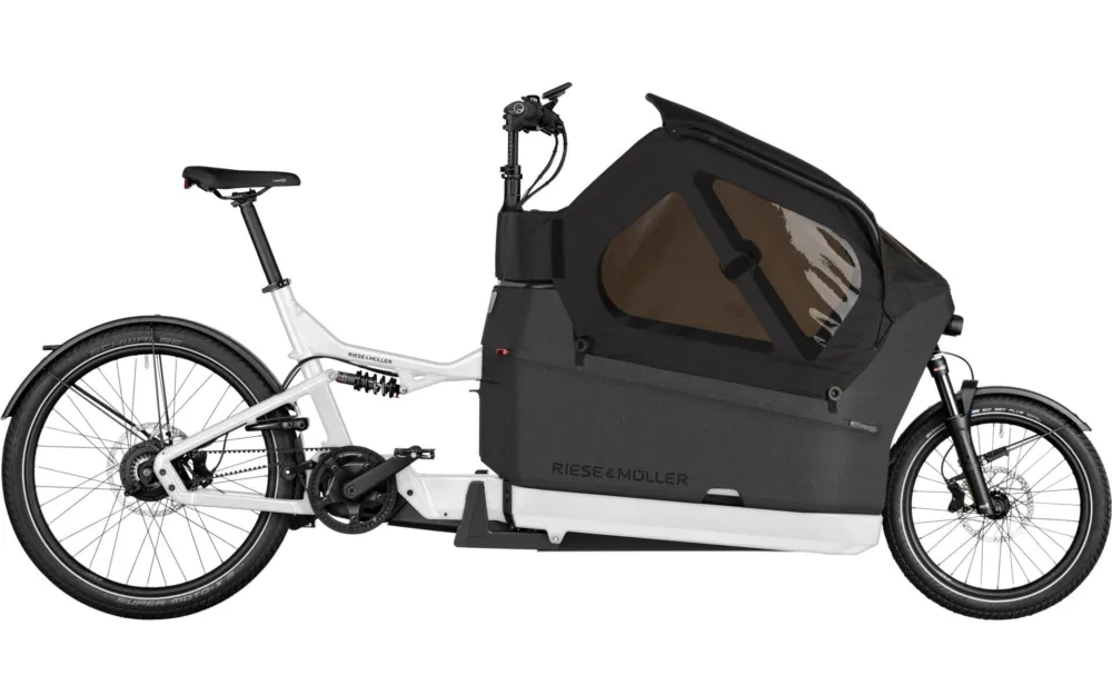 Letzte Chance Riese & Müller Packster2 70 CT touring Buggy und Doppel-Kindersitz - Grau